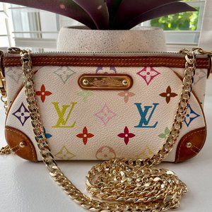 LOUIS VUITTON LIMITED EDITION TAKASHI MURAKAMI MULTICOLOR MILLA POCHETT